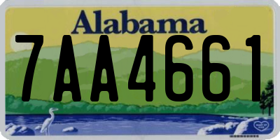 AL license plate 7AA4661