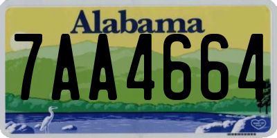 AL license plate 7AA4664