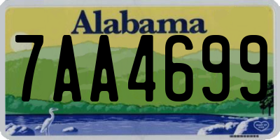 AL license plate 7AA4699
