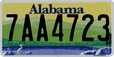 AL license plate 7AA4723