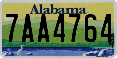 AL license plate 7AA4764