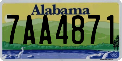 AL license plate 7AA4871