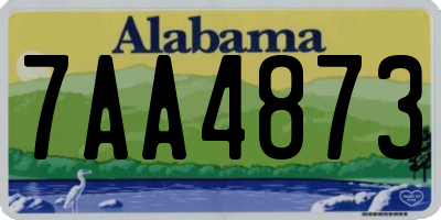 AL license plate 7AA4873