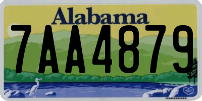 AL license plate 7AA4879