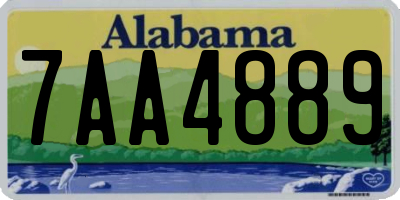 AL license plate 7AA4889