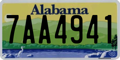 AL license plate 7AA4941