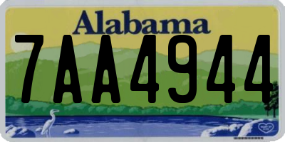AL license plate 7AA4944