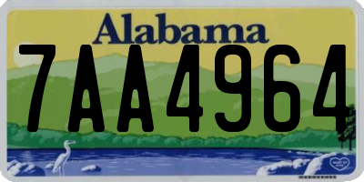 AL license plate 7AA4964