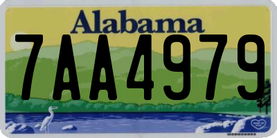 AL license plate 7AA4979