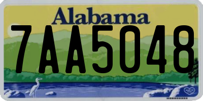 AL license plate 7AA5048