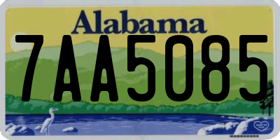 AL license plate 7AA5085