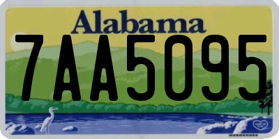 AL license plate 7AA5095
