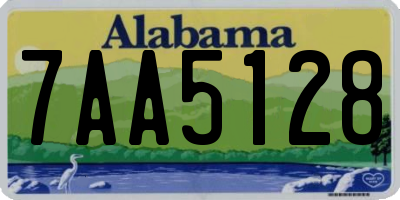 AL license plate 7AA5128