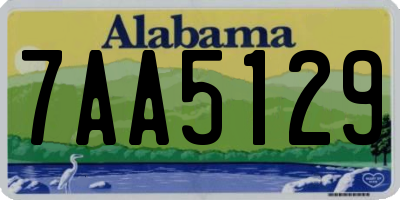 AL license plate 7AA5129