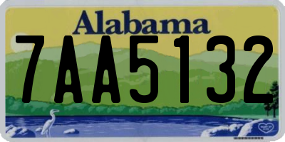AL license plate 7AA5132
