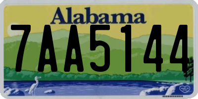 AL license plate 7AA5144