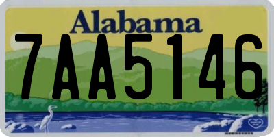 AL license plate 7AA5146