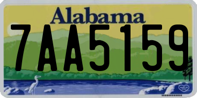 AL license plate 7AA5159
