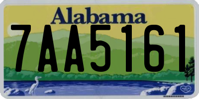 AL license plate 7AA5161