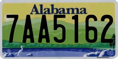 AL license plate 7AA5162