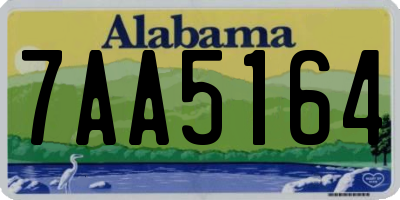 AL license plate 7AA5164