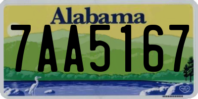 AL license plate 7AA5167