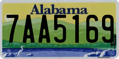 AL license plate 7AA5169