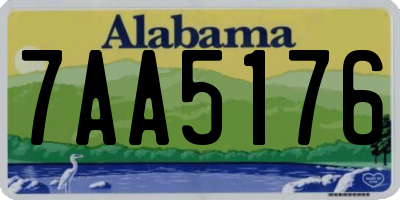 AL license plate 7AA5176