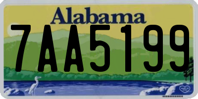 AL license plate 7AA5199