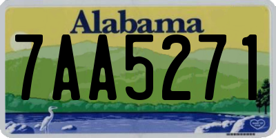 AL license plate 7AA5271