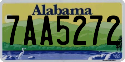AL license plate 7AA5272