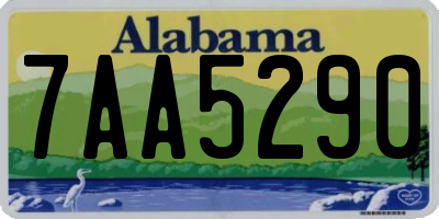 AL license plate 7AA5290