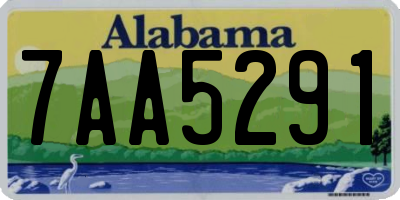 AL license plate 7AA5291