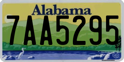 AL license plate 7AA5295