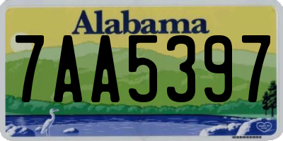 AL license plate 7AA5397
