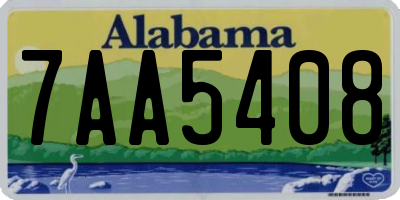 AL license plate 7AA5408