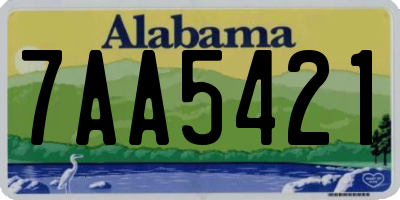 AL license plate 7AA5421