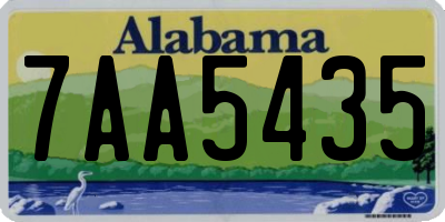 AL license plate 7AA5435