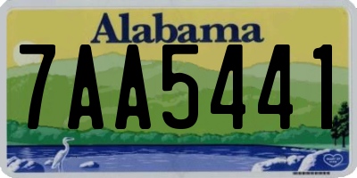 AL license plate 7AA5441