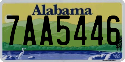 AL license plate 7AA5446