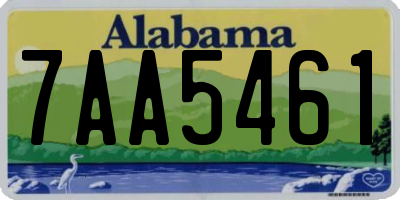 AL license plate 7AA5461