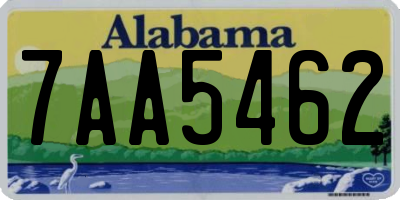 AL license plate 7AA5462