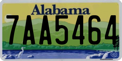 AL license plate 7AA5464