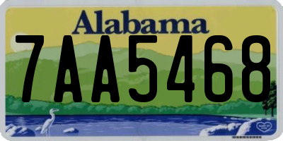 AL license plate 7AA5468