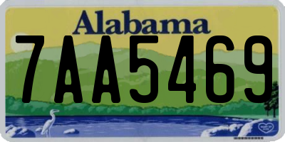 AL license plate 7AA5469