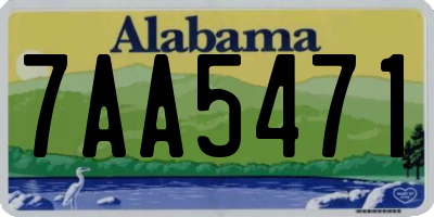 AL license plate 7AA5471