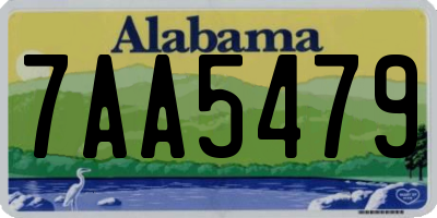 AL license plate 7AA5479