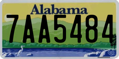 AL license plate 7AA5484