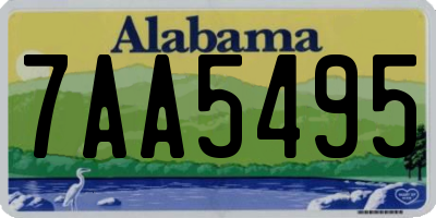 AL license plate 7AA5495
