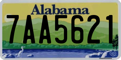 AL license plate 7AA5621